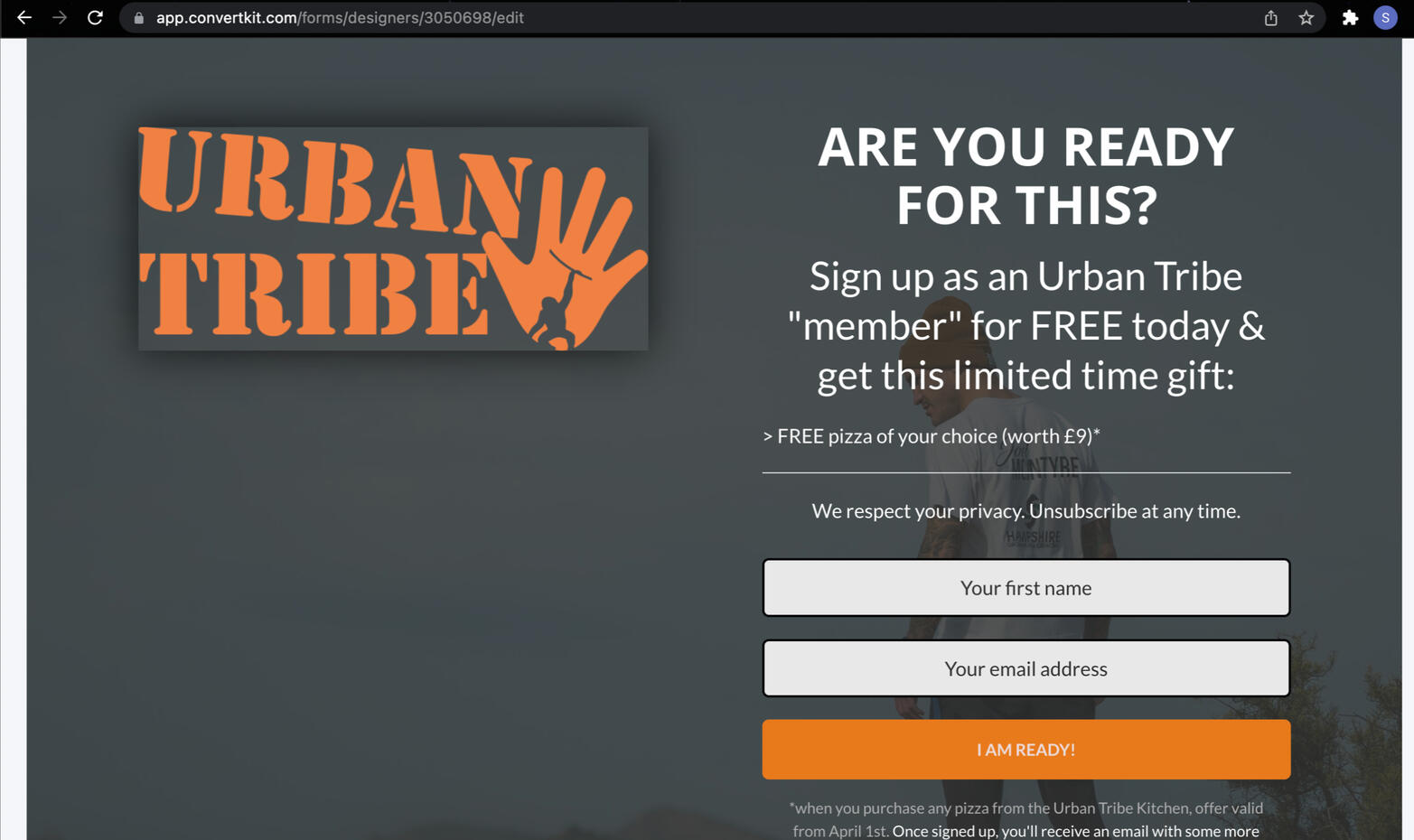 Landing Page Creation